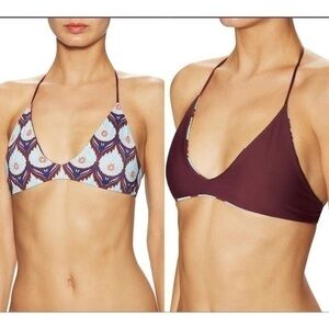 Tavik Daydreamer Reversible Triangle Bikini Top Size Small